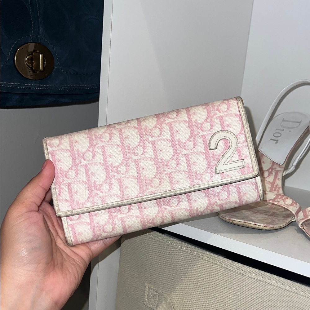 Dior Pink Monogram Clutch - Picture 7 of 7